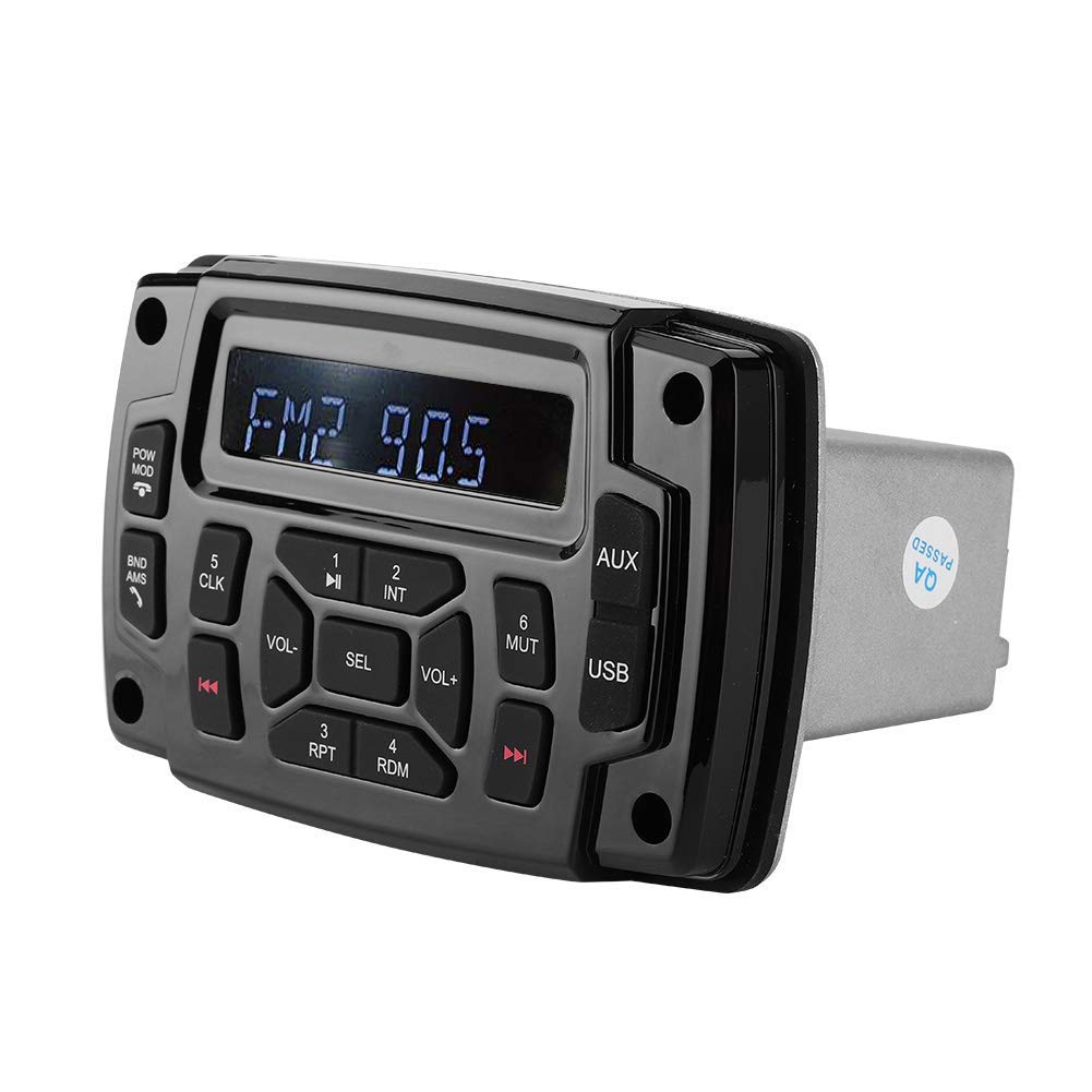 EBTOOLS Odtwarzacz MP3 do łodzi, odtwarzacz MP3 12 V Bluetooth FM AM odbiornik stereo IP66 wodoodporne akcesoria do łodzi morskiej