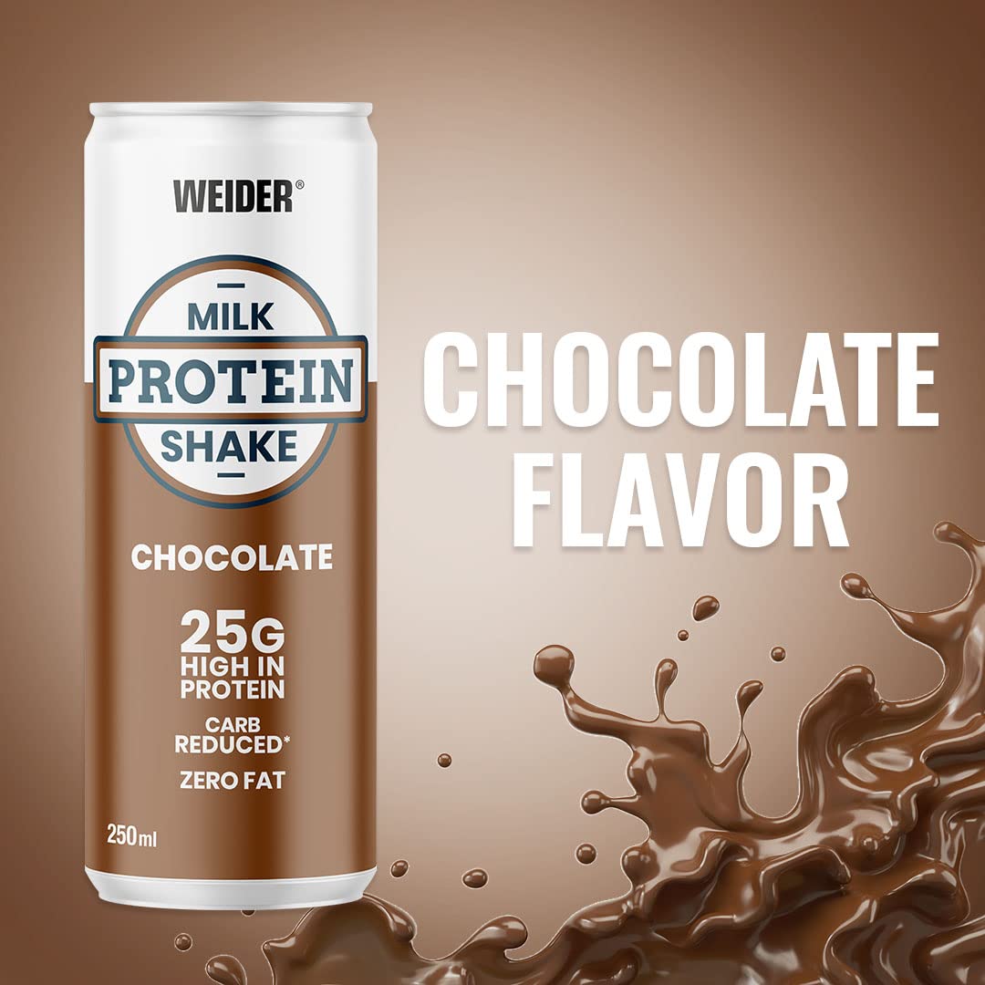WEIDER Milk Protein Shake Vanilla - 25g Protein - 250ml Pack : Amazon.com.be: Grocery