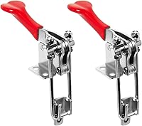 POWERTEC 2-Pack 334 Toggle Latch Clamps, 1000 lbs Capacity, Adjustable U-Bolt 90° Vertical Hold for Woodworking Jigs, Smokers, Tire Carriers (20309-P2)