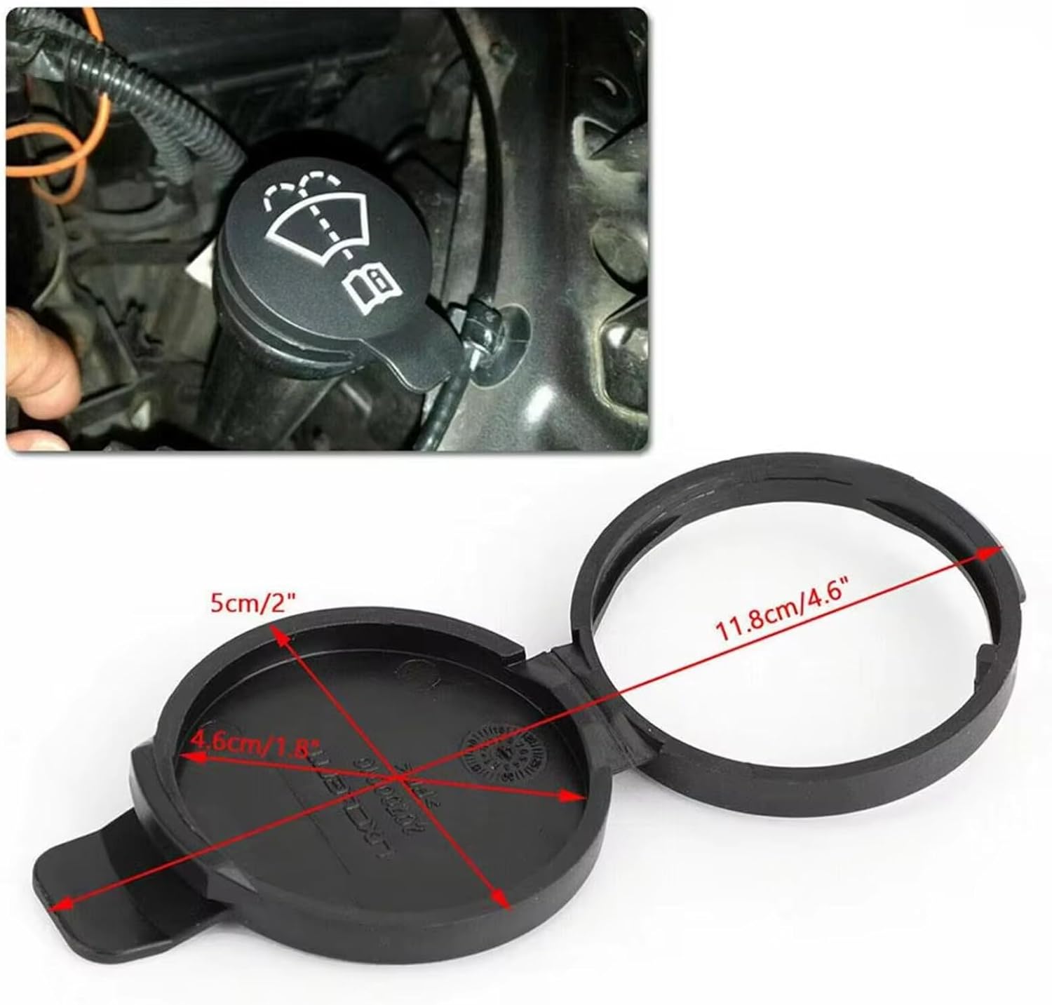 Tank Bottle Caps Compatible With Chevrolet For Equinox For Camaro Car Windshield Wiper Washer Fluid Reservoir Tank Bottle Cap Cover