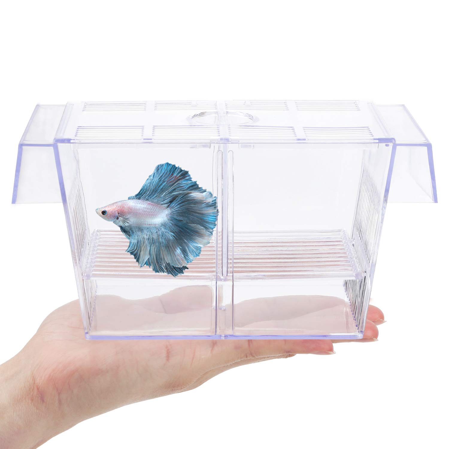 Uniclife Fish Breeding Box Tank Hatchery Incubator Aquarium Isolation Box for Baby Shrimp Guppy – Medium