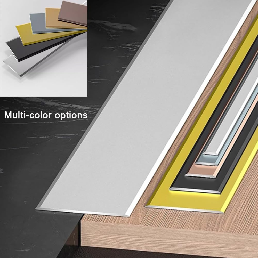 Profilé de Transition Pour Seuil de Porte, 3 X 90 Cm, Pour Moquette, Carrelage, Stratifié, Bois, Métal, Etc./Sier/W:60Mm