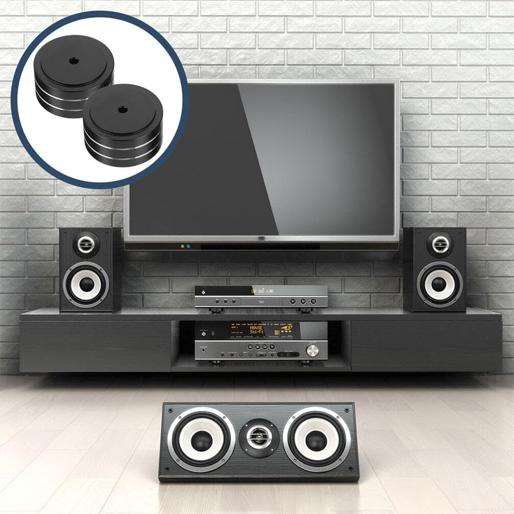 Gatuida 4pezzi Piedini Isolanti Per Altoparlanti Giradischi e Subwoofer Gomma Per Ridurre Vibrazioni e Migliorare Qualità Audio Adatti Amplificatori Lettori Cd e Supporti Audio