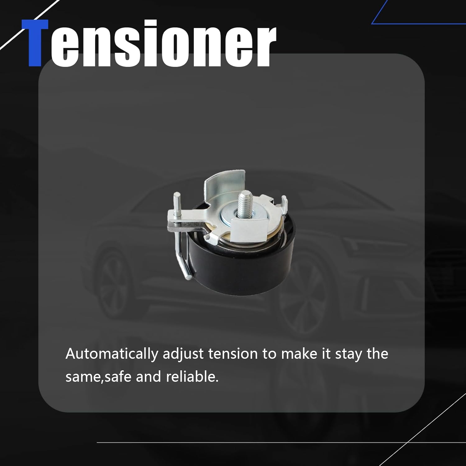 AUCERAMIC Engine Timing Belt Kit with Water Pump Fit for 2013-2015 Ford Escape, 2013-2014 Fusion, 2014-2015 Transit Connect, 2014-2019 Fiesta - 1.6L L4 DOHC Replace# BE8Z-6K254-A, BE8Z-6268-C