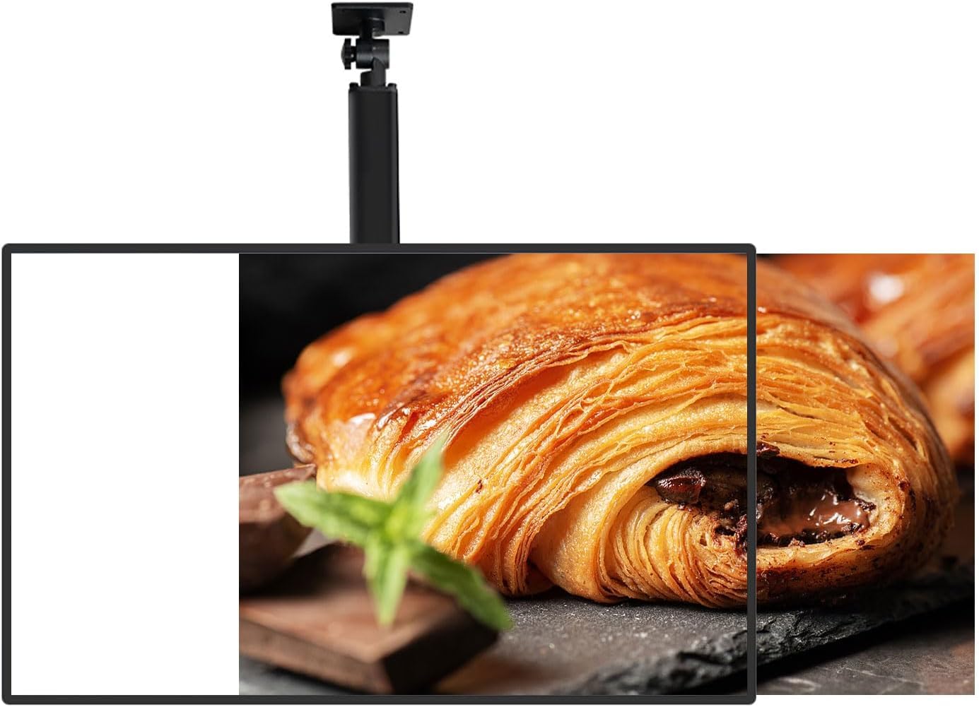 Podświetlana tablica menu, naścienna tablica reklamowa do restauracji i barów, 50 x 60 cm, uniwersalna wisząca tablica do sklepów i sklepów