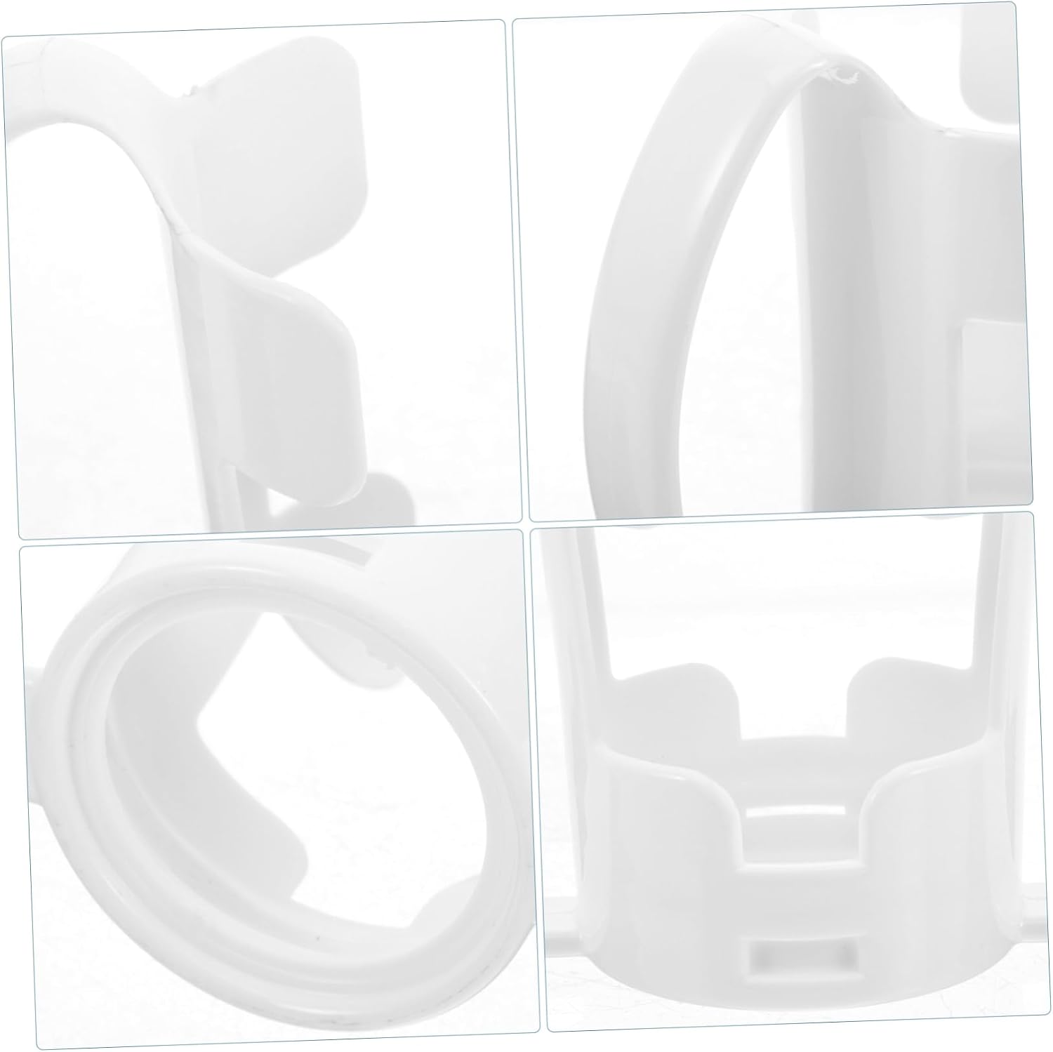 White Plastic Cup Holder for Elderly and Limited Mobility Use