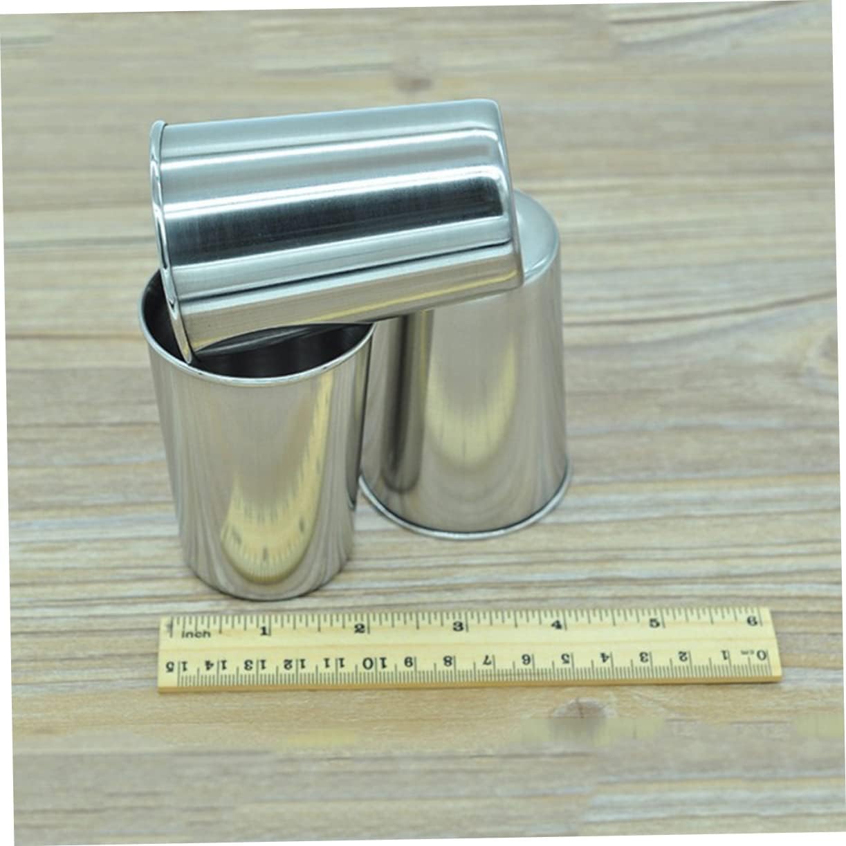 MAGICLULU 2pcs Stainless Steel Tumbler Cup Brushed Bathroom Drinkware for Toothbrushes Beverages and More Multi-use Easy to Clean Silver Finish