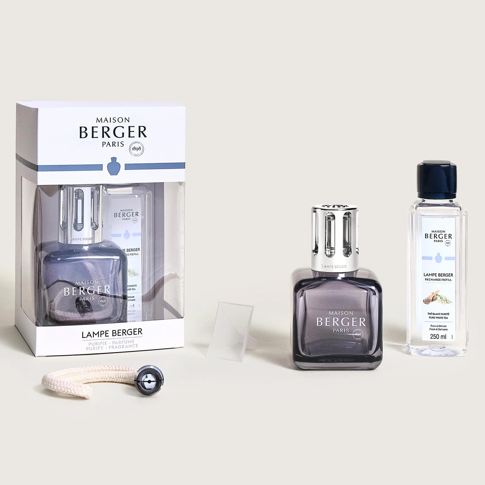 Amazon.com: MAISON BERGER Ice Cube Lampe Berger Gift Set, Grey