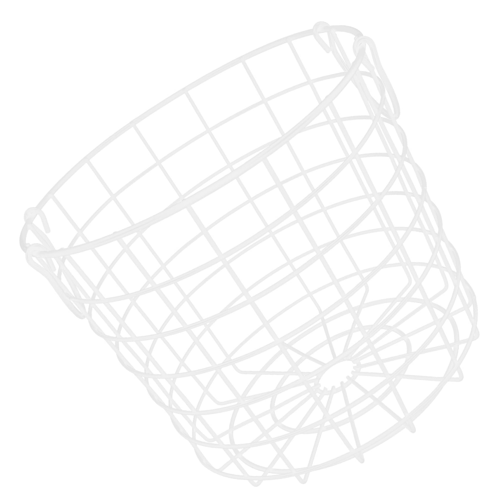 Happyyami Iron Wire Storage Basket Rustic Desktop Organizer for Home and Stylish Sundries Holder for Fruits Vegetables and Miscellaneous Items