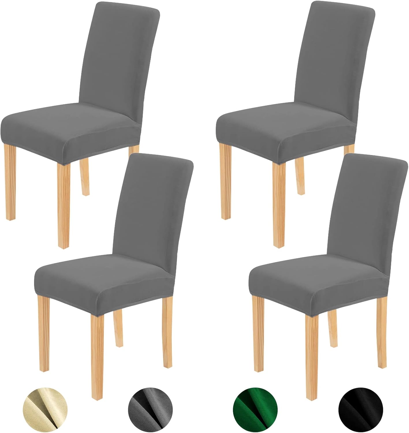 Newthinking Dining Chair Covers Set of 4 Stretch Removable Washable