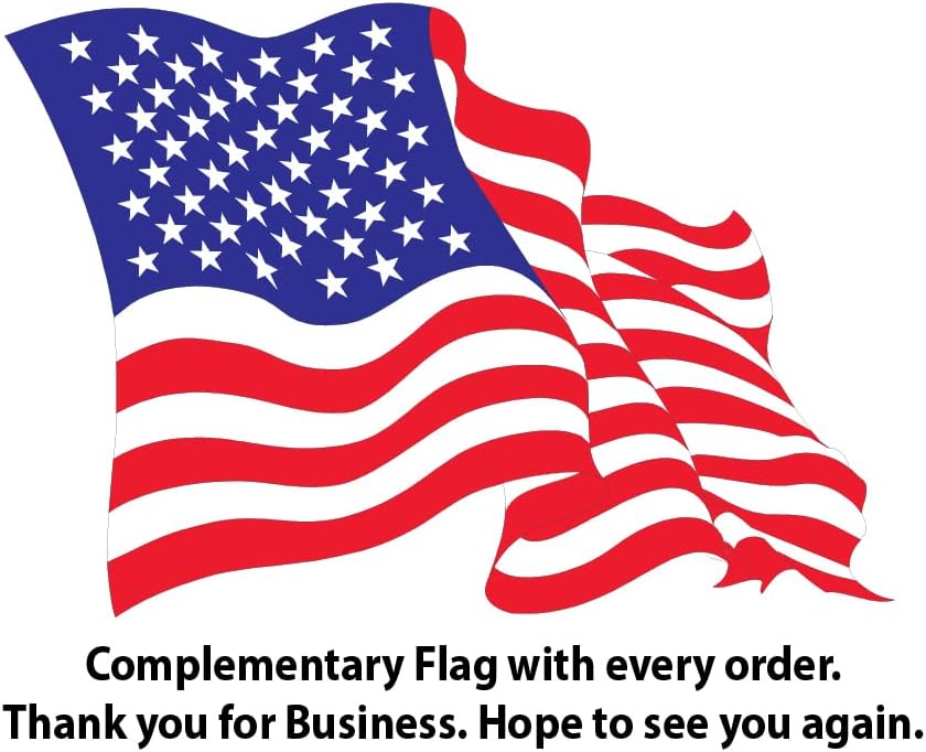 Miniatura 2 de Calcomanía de la bandera estadounidense de la libertad con la frase "Isn't Never Given it is Earned" (24 x 8 pulgadas)