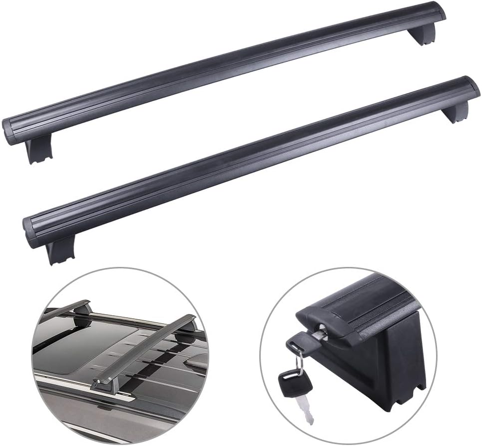 Roof Rack Cross Bar Rail for Jeep Grand for Cherokee 2011-2021 Cargo Racks Rooftop Cargo Luggage Baggage Black Crossbars