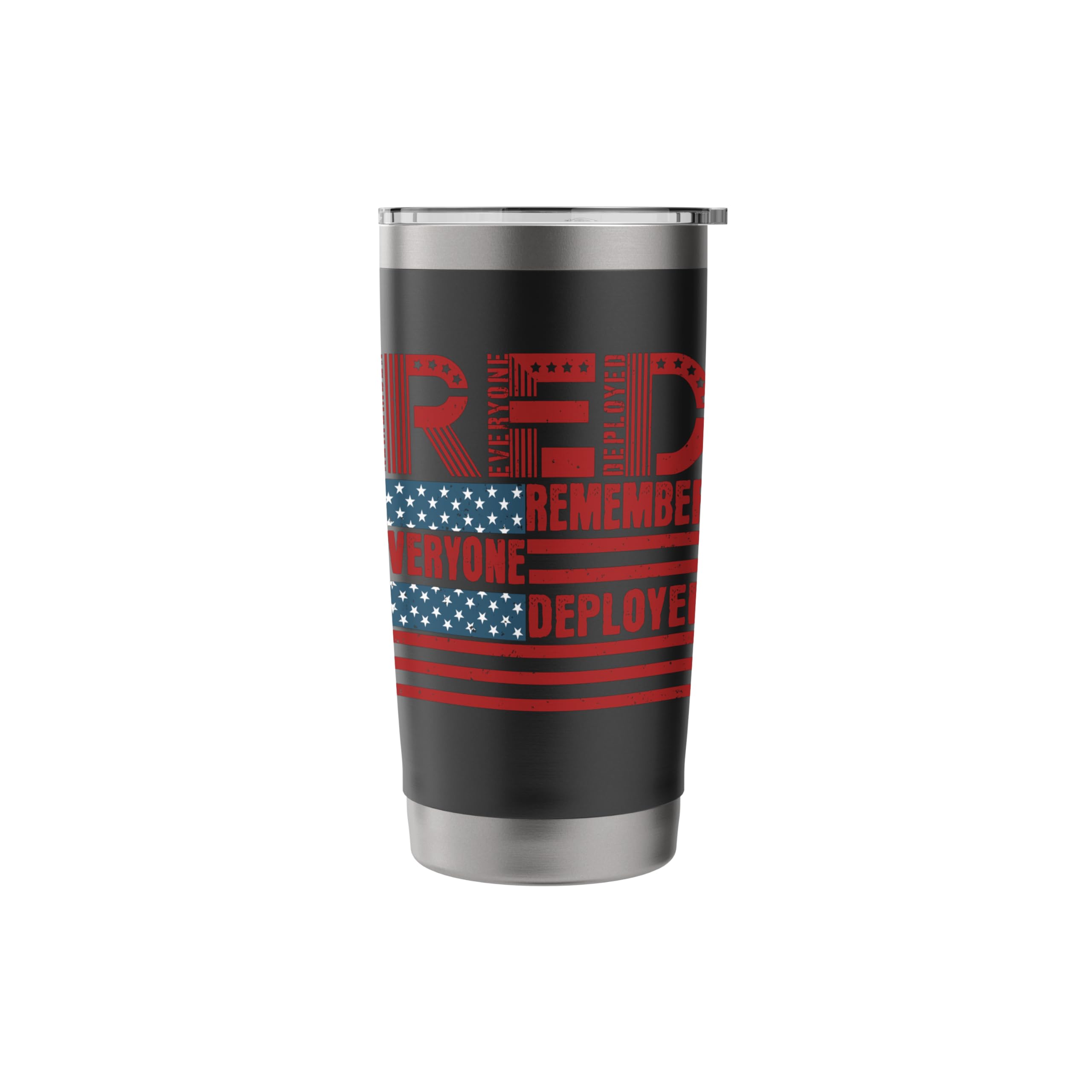 Red Friday Remember Everyone Deployed Deployment Gifts Stainless Steel Insulated Tumbler
