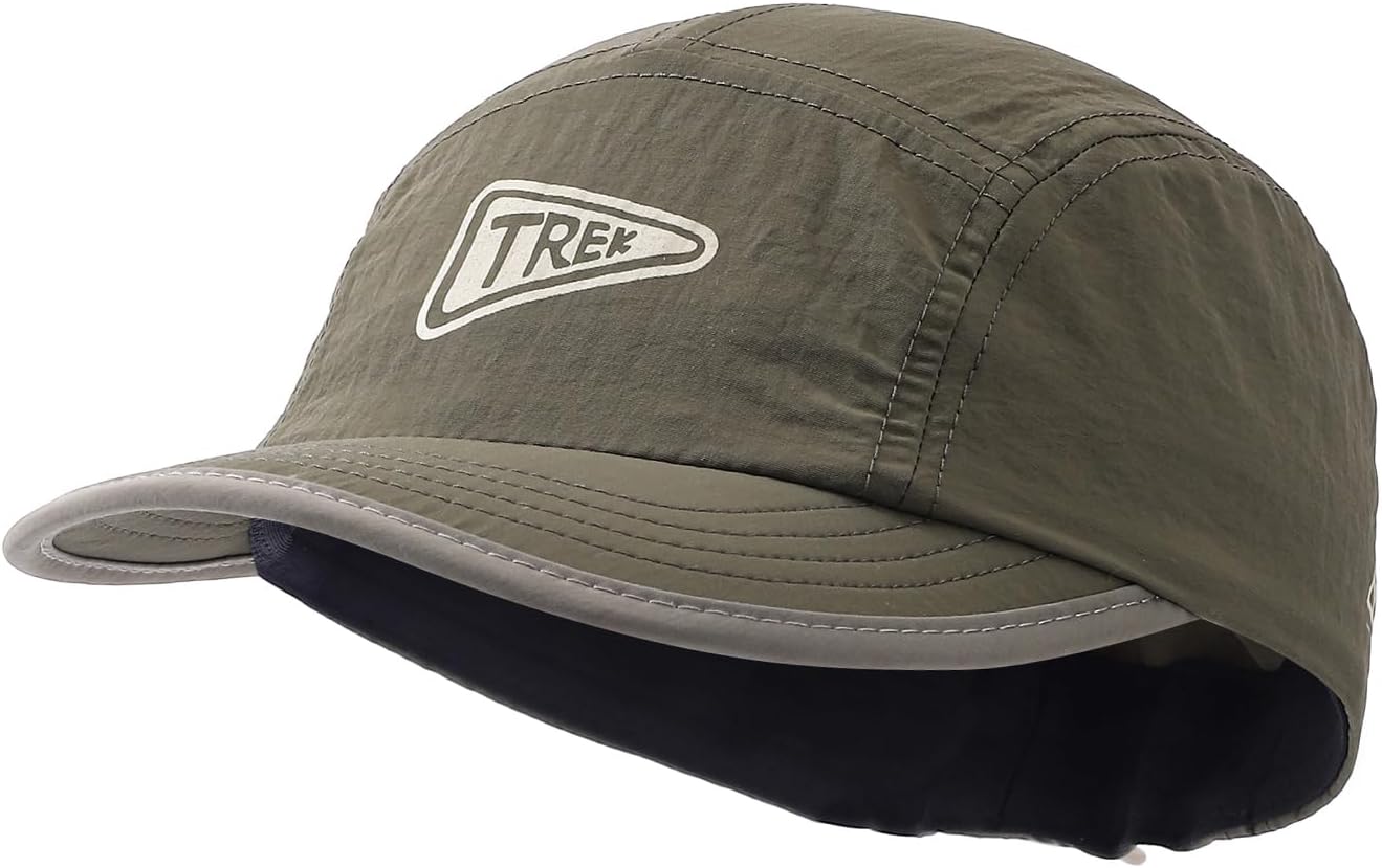 Men's 5 Panel Hats Summer Short Brim Baseball Cap Quick Drying Sports Caps Umpire Hats Hip Hop Cadet Cap Snapback Hat
