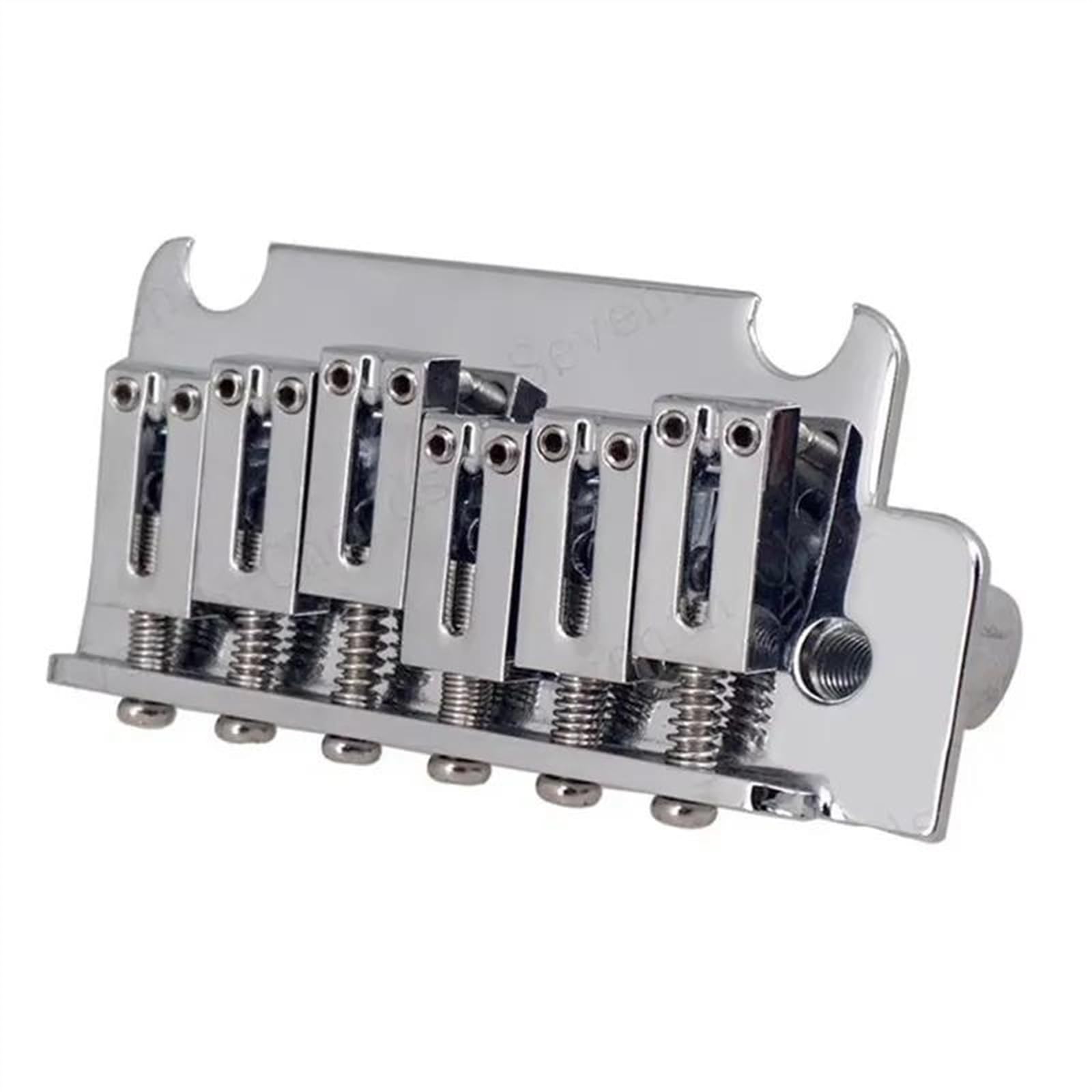 Zestaw Srebrny Mostek Do Gitary Elektrycznej Pogrubiona Podstawa 6 Strun Siodłowy Tremolo Akcesoria Do Instrumentów Muzycznych Części