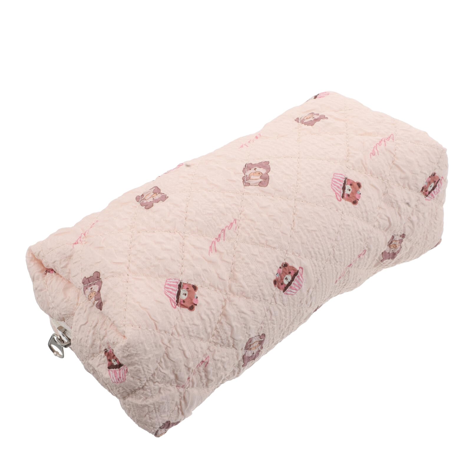 Mipcase Grosse Trousse à Crayons Beige en Tissu, Organiseur pour Étudiants