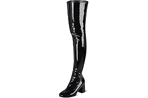 Thigh High Boots for Women Patent Leather: Style and Comfort