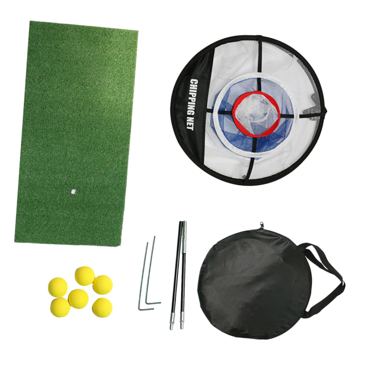 HONMEET 1 Set Chipping Net Portable Training Kit for Practice Durable Lightweight and Foldable Golf Practice Equipment for Improving Short Distance Accuracy