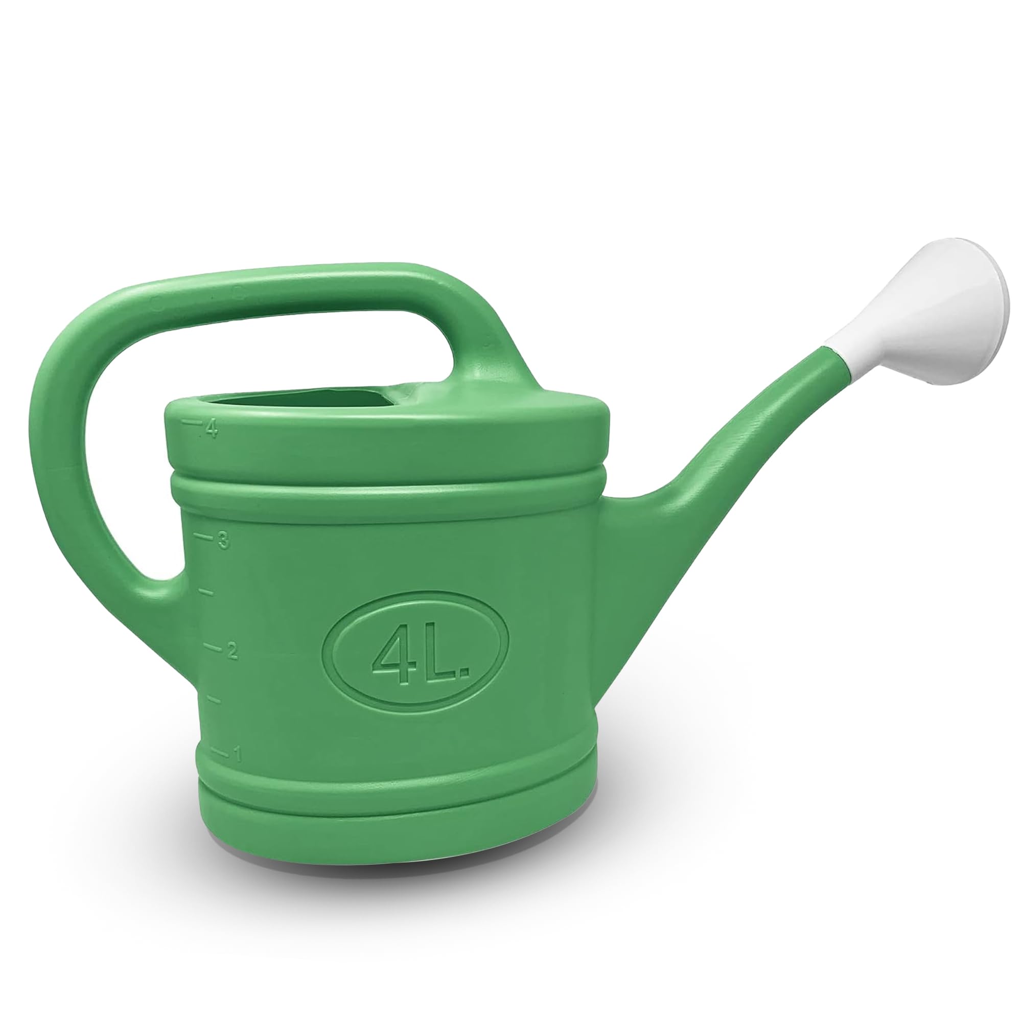 Watering Can Plastic 4L Green Indoor Outdoor Garden Watering Jug with Long Spout Ergonomic Handle Lightweight Plant Water Sprinkler for Flowers Herbs Plants Balcony Patio Home Gardening — image 1