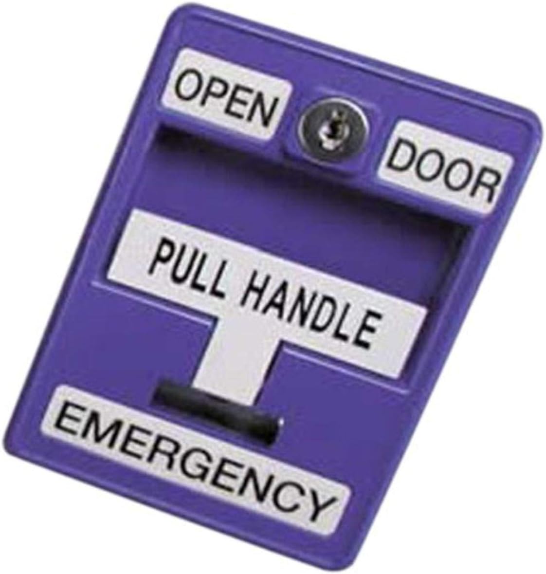 6210 Series Metal Emergency Pull Station, 5" Length x 3-5/8" Width x 1" Depth, Blue (Pack of 1)