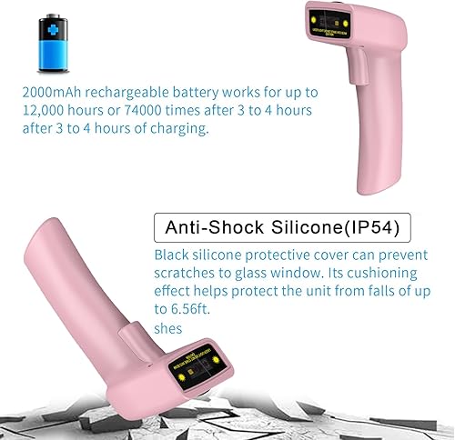 Miniatura 6 de symcode - Escáner de código de barras inalámbrico USB, lector de código de barras láser 1D de mano (inalámbrico de 2.4 GHz y cable USB2.0)