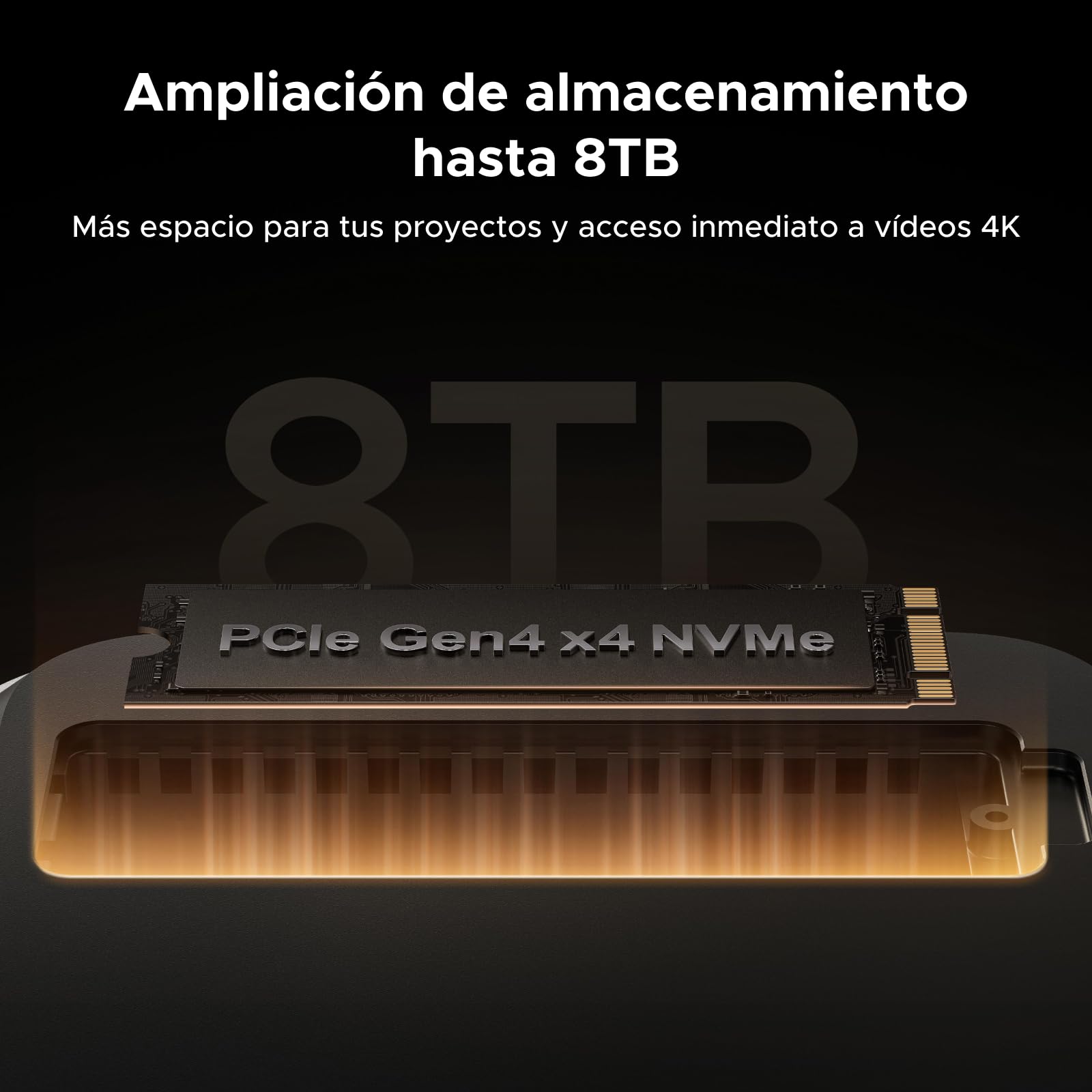UGREEN Maxidol Thunderbolt 5 Docking Station USB C Extensión Doble Pantalla | 10 en 1, 2 TBT5, 1 DP, Doble 6K60Hz, Único 8K60Hz, 120Gbps, Múltiples USB, SD TF 4.0, Carcasa M.2 SSD, para Mac Mini Pro M4