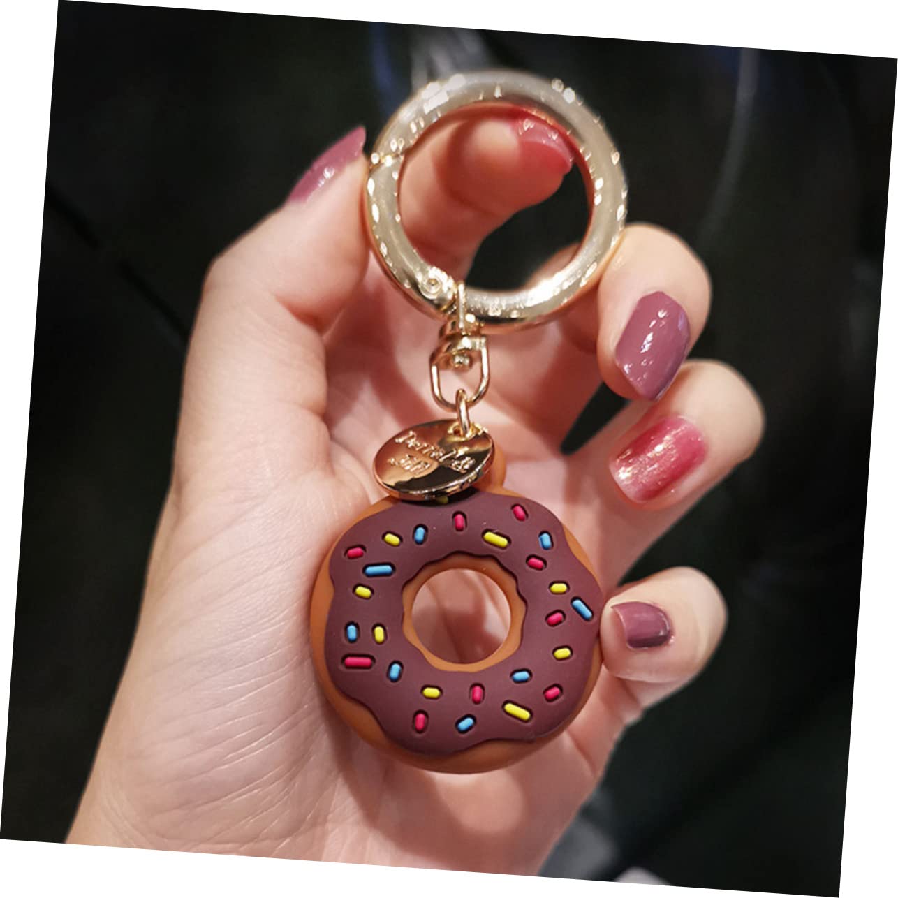 5piezas Funda Protectora De Forma De Donut Llaverito Compatible Diseño Original y Protección Antigolpes y Antirayaduras