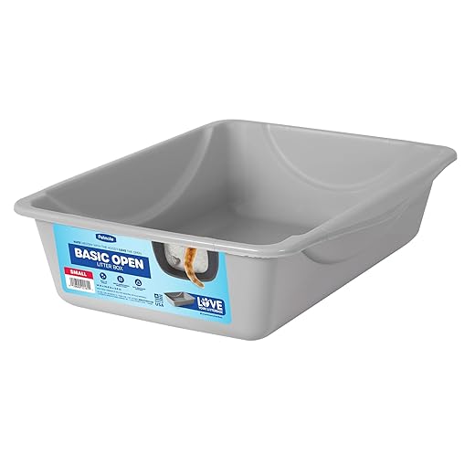 Petmate Open Litter Pan Small Blue/Gray
