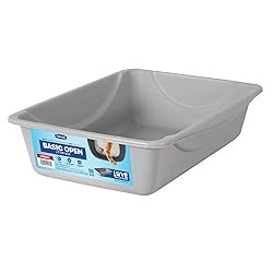 Petmate Litter Pan, Blue/Gray, Small, Made in USA
