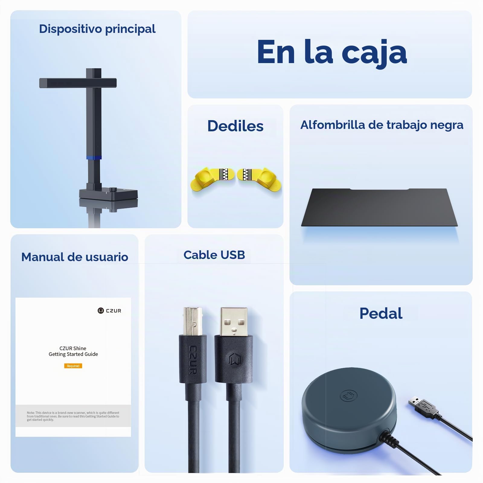CZUR Shine Ultra Escáner de Libros 13 MP OCR Portátil A4/A3 Alta Velocidad