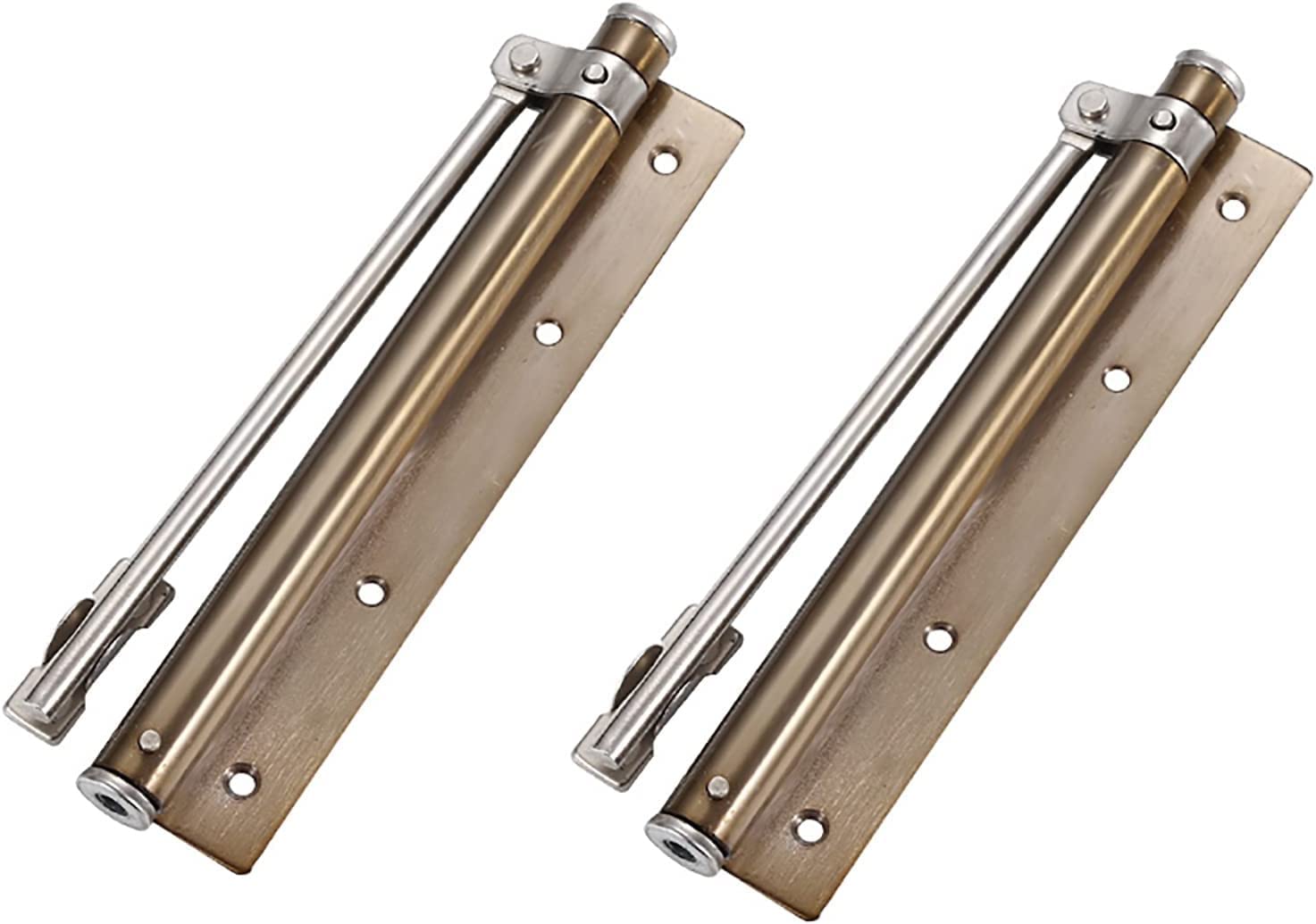 automatyczny samozamykacz do drzwi, samozamykacz s Automatic Door Closer Spring Loaded Adjustable Closing Mechanism Stainless Steel Gate 2 Pack(Green Bronze)