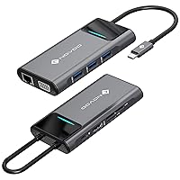 NOVOO Docking Station 9 in 1, Hub USB C Dual HDMI