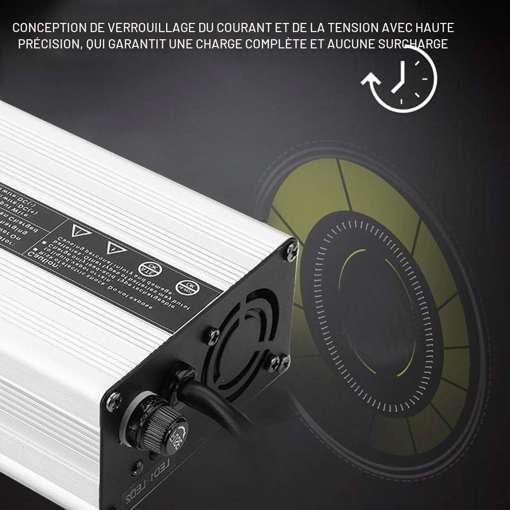 Nikou Chargeur de Batterie Golf, 36V 5A LED Indicateur Voiturette Chargeur de Batterie for Club Car DS/EZ-GO Series TXT