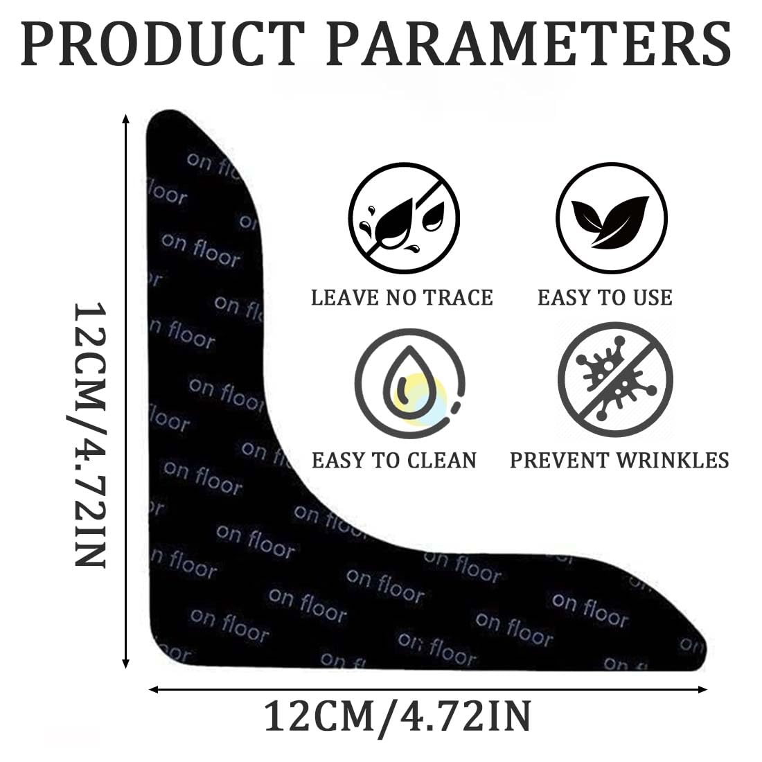 Lot De 12 Patins Antidérapants Réutilisables Pour Tapis - Lavables, Sans Résidu, Sécurité Maison Salon Couloir Lot De 12 Patins Antidérapants Réutilisables Pour Tapis - Lavables, Sans Résidu, Sécurité Maison Salon Couloir