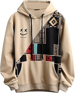 2025 - Sudadera con capucha casual para hombre con cordón para hombre, chaquetas para hombre, color amarillo, S, amarillo, S