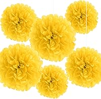 Vista 1 de Binpeng Pompones de papel para colgar, bola de flores de papel, decoración de bodas, fiestas, celebraciones, decoración al aire libre, flores