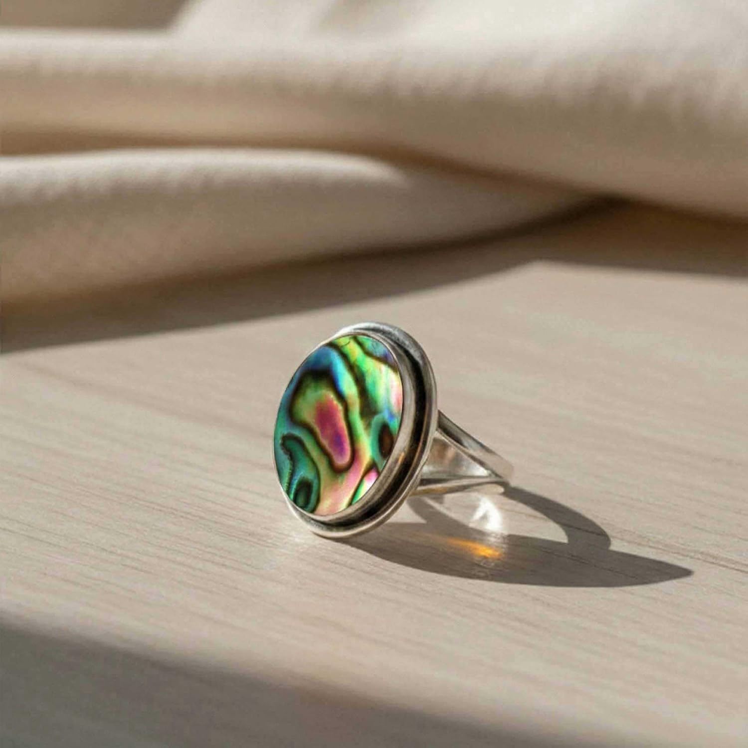 Handmade 925 Sterling Silver Plated Ring Chunky Natural Gemstone Turquoise, Carnelian, Moonstone, Rose Quartz Oval Boho Jewelry For Women