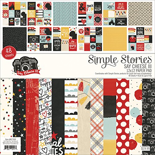 Simple Stories Say Cheese 12 x 12 Pad, Carta