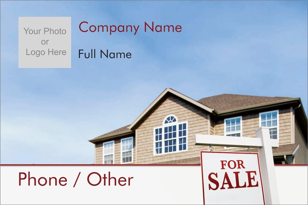 Vistaprint Light Blue Real Estate Broker Lawn Signs Small