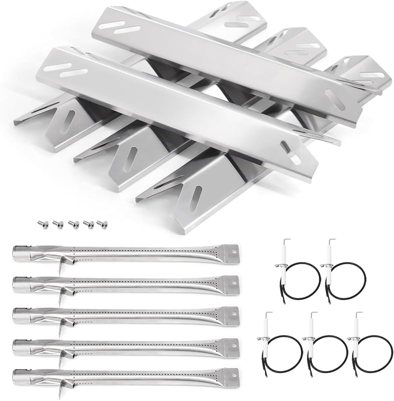 Criditpid GAS9556AS Replacement Parts for Cuisinart 2556, GAS9456AS, GAS2556AS, GAS2456AS, GAS2420AS, GAS1456ASO, GAS1456BSO, Grill Burner Heat Plate for Cuisinart 5 & 4 Burner Gas Grill Parts