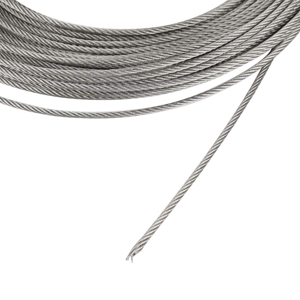 Cavo in Acciaio Inossidabile 304 20 M Filo Metallico 2 mm 2,5 mm 3 mm
