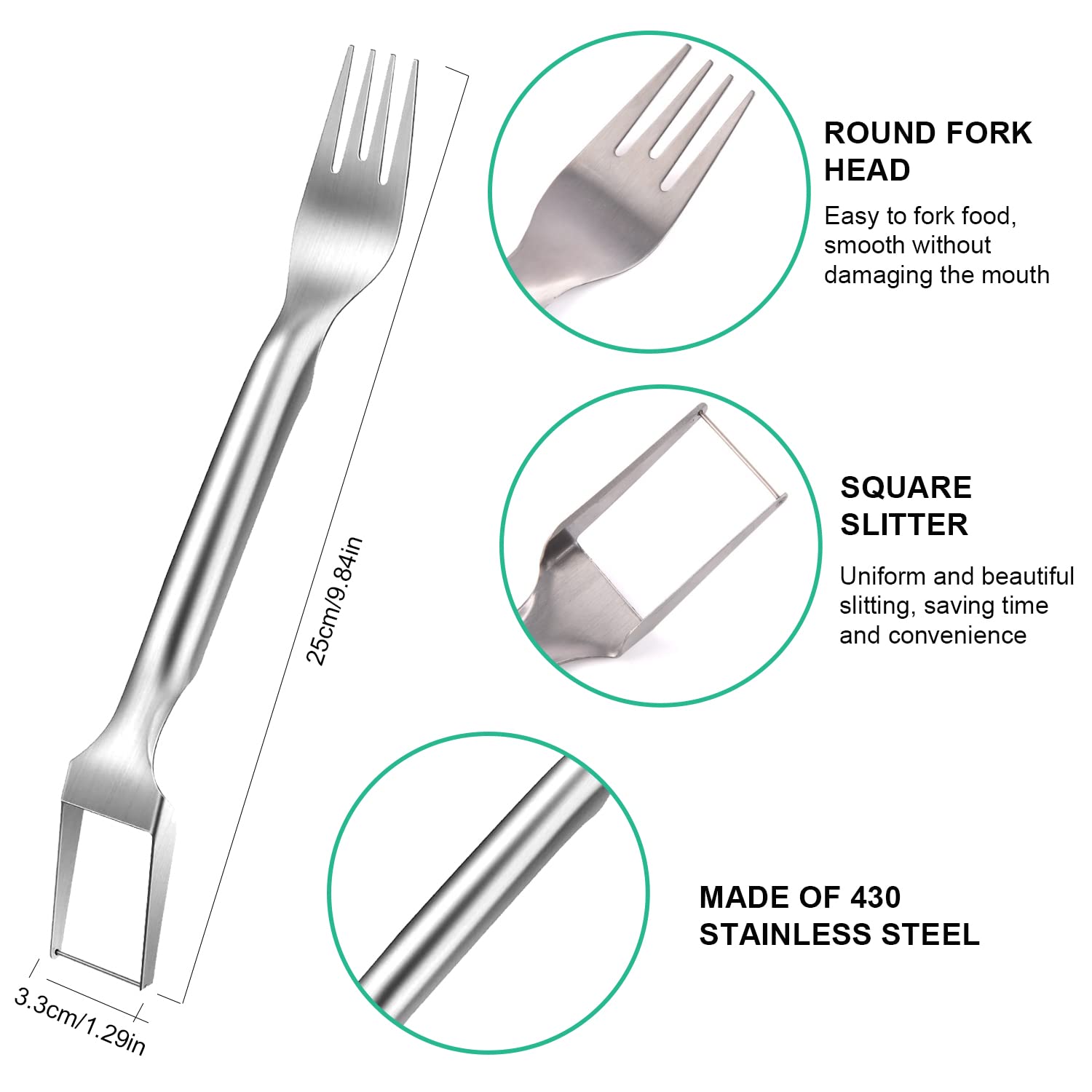 Coltello per patatine fritte in acciaio inox, taglierina per verdure