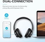 soundcore by Anker Q20i Hybrid Active Noise Cancelling Headphones, Wireless Over-Ear Bluetooth, 40H Long ANC Playtime, Hi-Res Audio, Big Bass, Customize via an App, Transparency Mode, Ideal for Travel