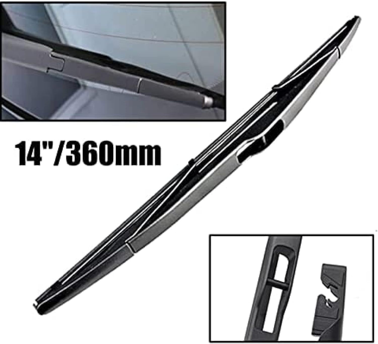 Per Ford Focus 2 2005 2006 2007 2008 2009 2010 2011 Tergicristallo Anteriore Tergicristallo Posteriore Set di spazzole Parabrezza Parabrezza Anteriore Lunotto posteriore 26 "+ 17" + 14 "Tergicristalli