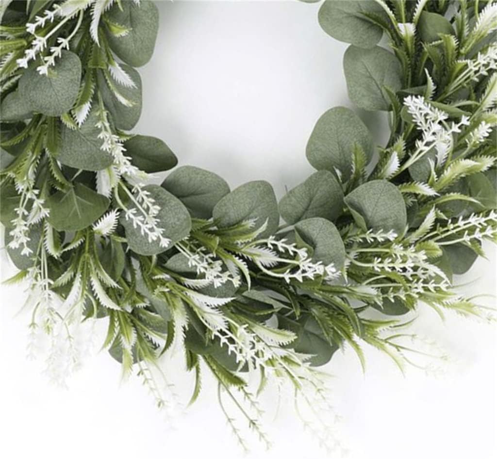 Lavender Wreath Door Decoration, Small and Fresh Rural Home Wall Pendant(55cm)