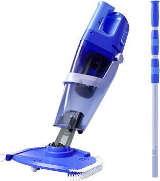 Cordless Pool Vacuum Powerful Suction, Handheld Pool Vacuum for Inground Pools, Swimming Pool Cleaner
