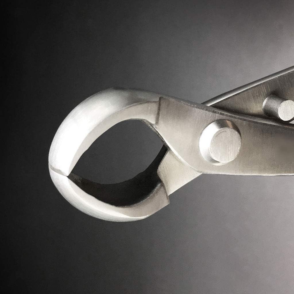 Concave Cutter Bonsai Cutter - Stainless Steel Round Edge Knob Cutter Gardening Tool Hand Forged Bonsai Concave Branch Cutter 8.2 inch