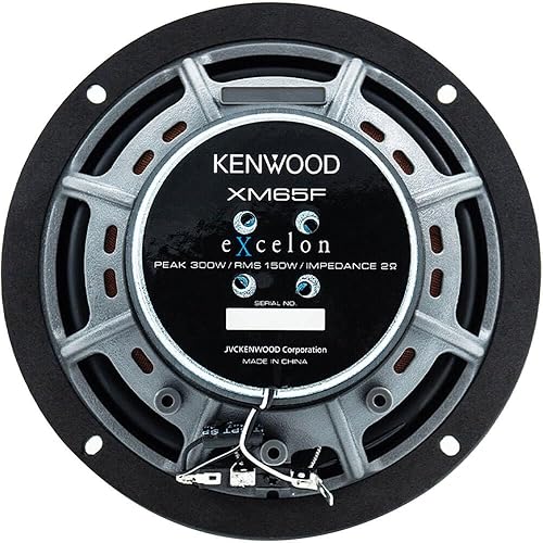 Miniatura 4 de Kenwood Excelon XM65F - Altavoces coaxiales de 2 vías de 6.5 pulgadas para motocicletas Harley actuales seleccionadas, 300 W, impedancia de 2