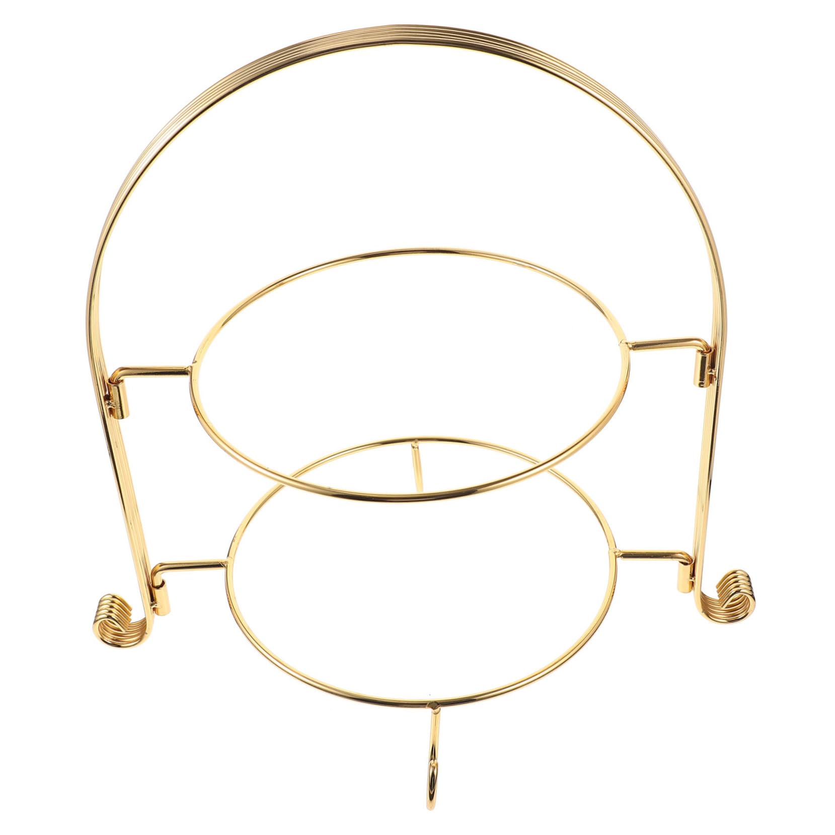 Cabilock Soporte De Metal Desmontable Para Pasteles y Refrigerios De Doble Capa Para Postres Para Fiestas De Cumpleaños