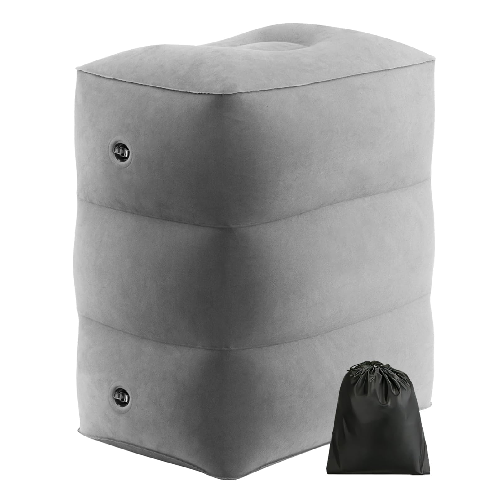 DOOKOO Inflatable Foot Rest Pillow for Travel,Airplane Travel Pillow-Adjustable Height Cushions,Travel Accessories, Adults Airplane Travel Pillow